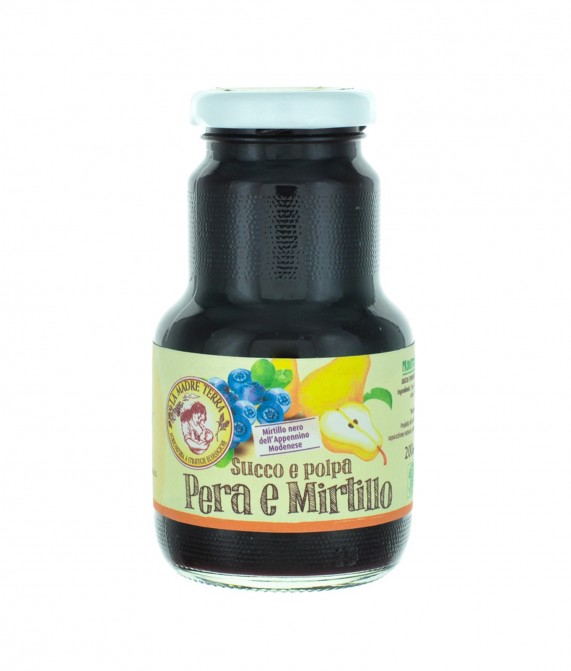 Succo e polpa di pera e mirtillo - 200 ml Succo e polpa di pera e mirtillo - 200 ml